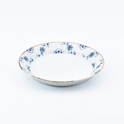 つる花唐草　渕彫皿大小2枚セット　41APCD082