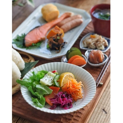 菊紋　渕彫皿大小2枚セット　41APCD083