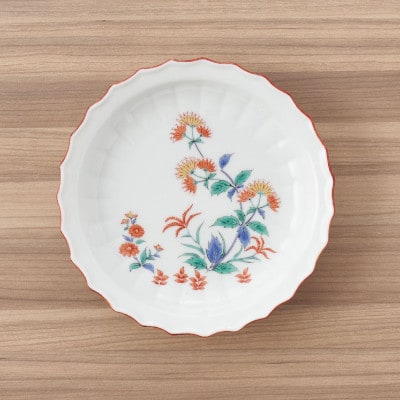 【有田焼】赤絵銘々皿5点セット [41APAD002]