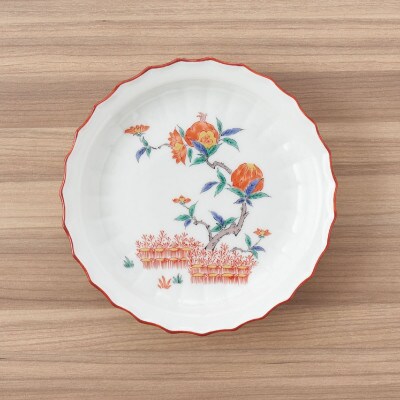 【有田焼】赤絵銘々皿5点セット [41APAD002]