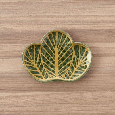 【有田焼】緑松型小皿 白松型小皿 2点セット [41APAD012]