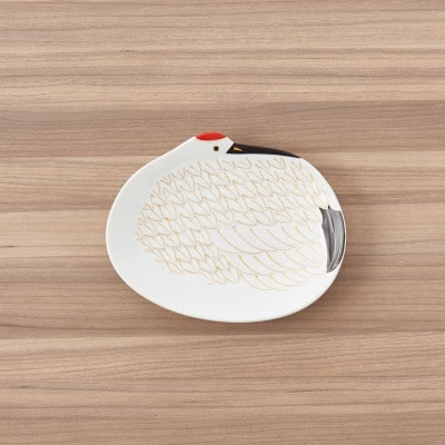 【有田焼】招福銘々皿2点セット(鶴)[41APAD011]