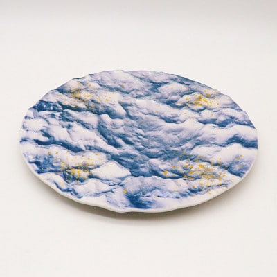 【有田焼】プレート 昼の海 [41APAD038]