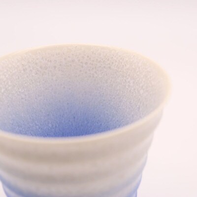 【有田焼】藍染水滴フリーカップ(段付杯)桐箱入[41APAD034]