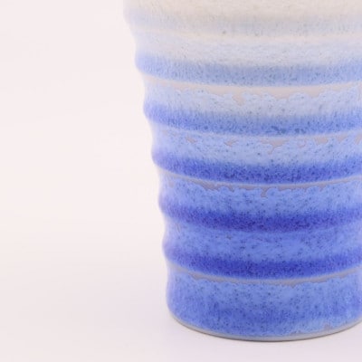 【有田焼】藍染水滴フリーカップ(段付杯)桐箱入[41APAD034]