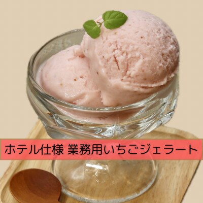 【ホテル仕様】業務用いちごジェラート 12個(佐賀県)