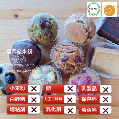 【セット】グルテンフリー、ヴィーガンスイーツ9点セット(佐賀県)(NEW07)