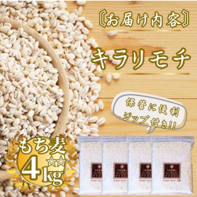 キラリモチ4kg『もち麦』(1kg×4袋)(佐賀県)