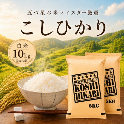 令和7年産【棚田米】こしひかり 白米 10kg(5kg×2袋)　41ANAD038(佐賀県)