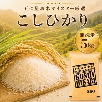 令和7年産【棚田米】こしひかり 無洗米 5kg　41ANAD041(佐賀県)