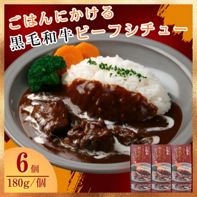 ごはんにかける黒毛和牛ビーフシチュー180g×6個セット(佐賀県)[A0161-0007]