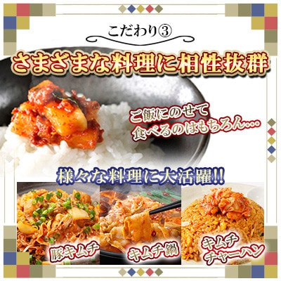 佐賀職人仕込みの極旨キムチ3種セット【41AAAG001】(佐賀県)