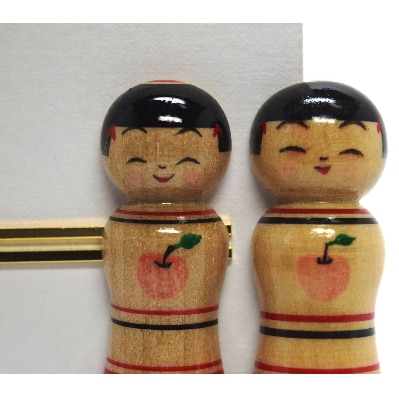 「こけス」ネクタイピン&帯留め(赤りんご)