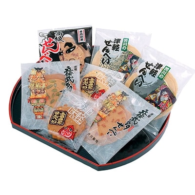 津軽せんべい詰め合わせ【A】(ねぷた煎餅×1個、黒石やきそば煎餅×3個　計4個)