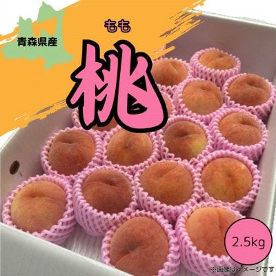 青森県産 本州最北端の桃 約2.5kg【2025年8月中旬～発送開始】