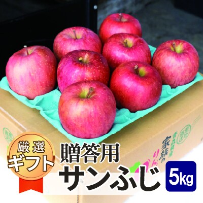【25年11月より順次発送】平均糖度13度以上! サンふじ 約5kg 贈答