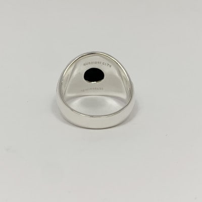 アクセサリー 指輪 (鋳造)シルバー925 オニキス サイズ 10号