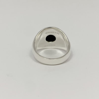 アクセサリー 指輪 (鋳造)シルバー925 オニキス サイズ 12号