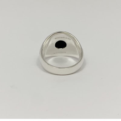 アクセサリー 指輪 (鋳造)シルバー925 オニキス サイズ 20号
