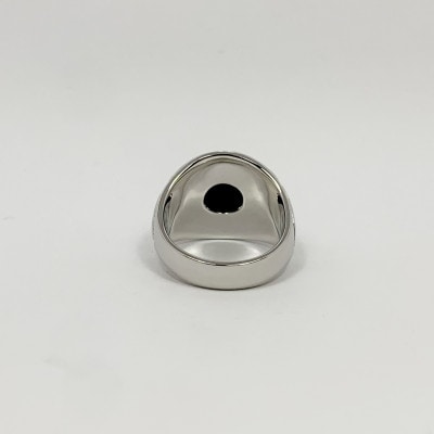 アクセサリー 指輪 (鋳造)PT950　オニキス　 サイズ 24号