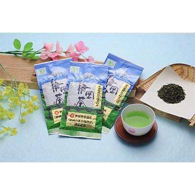【毎月定期便】茶草場農法実践者の有機深むし煎茶100g×6本 全12回