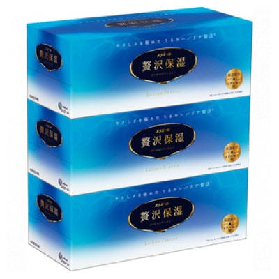 【発送月固定定期便】エリエール　贅沢保湿ローションティシュー　3箱×10セット(30箱)全2回