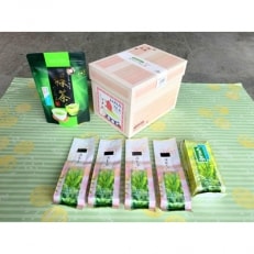 静岡県大井川流域産　一番茶使用　深蒸し茶(煎茶4本・茎茶1本)・上煎茶深蒸しティーバッグ15個セット | ふるさと納税のお礼品