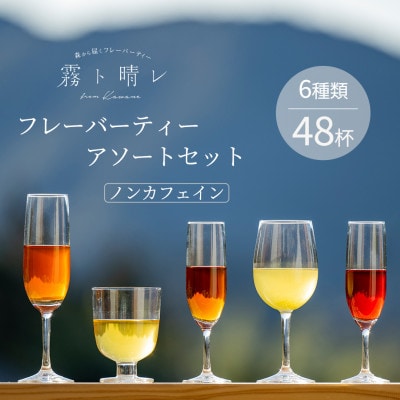 霧ト晴レのフレッシュフレーバーティー　ノンカフェインセット(6種類48杯分)