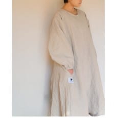 Wappougi Linen100 麻ワンピース 割烹着