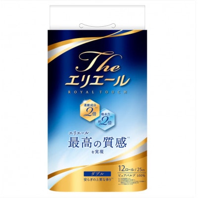 エリエール Theエリエール トイレットティシュー12ロール×6セット(ダブル)