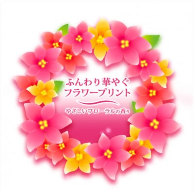 エリエール トイレットティシューフラワープリント12ロール×6セット(ダブル)