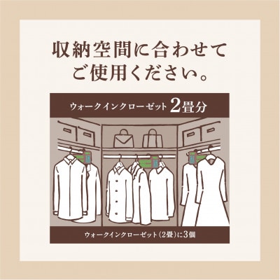 ミセスロイド ウォークインクローゼット用 3個入×2箱 1年防虫 白檀の香り