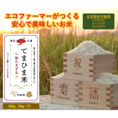 令和6年産　ふっくら優しい『てまひま米』(彩のきずな) 精米10kg(5kg×2kg)