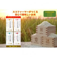 令和5年産『てまひま米』贅沢4品種プレミアム食べ比べセット 精米 各1kg&times;4袋(計4kg)