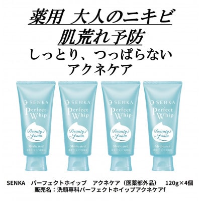 センカ　パーフェクトホイップ　アクネケア(医薬部外品)(120g)×4個