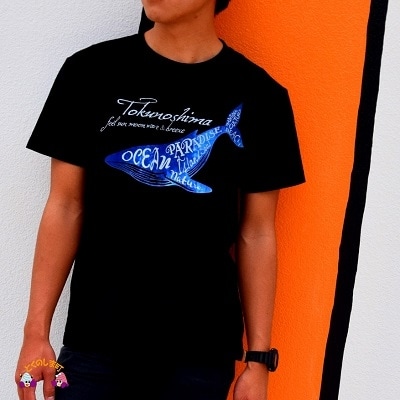 TOKUNOSHIMA発ブランド OBORA　Tシャツ　【OceanParadaise(BLACK)