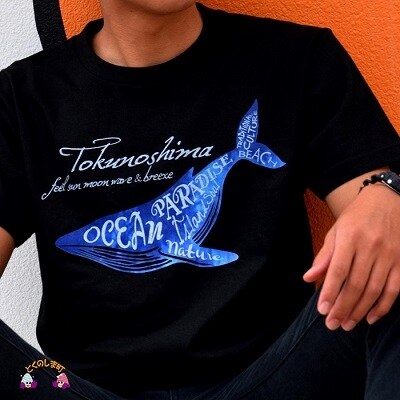 TOKUNOSHIMA発ブランド OBORA　Tシャツ　【OceanParadaise(BLACK)