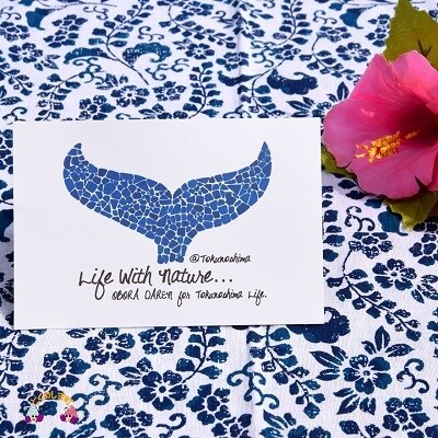 TOKUNOSHIMA発ブランド　OBORA　トートバッグ【LifeWithNature(Lサイズ)