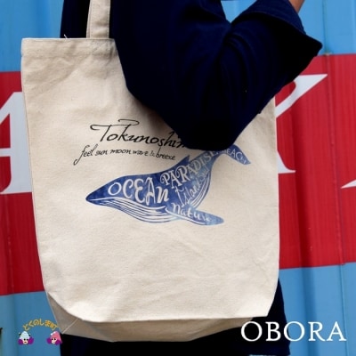 TOKUNOSHIMA発ブランド　OBORA　トートバッグ【OceanParadaise(Mサイズ)