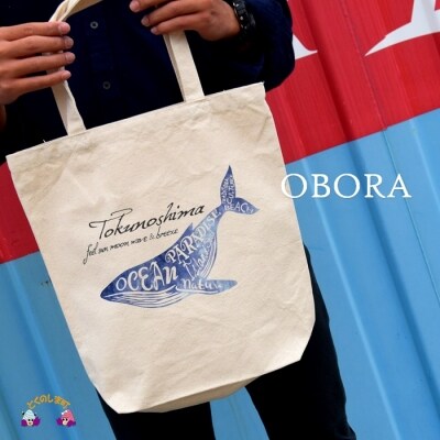 TOKUNOSHIMA発ブランド　OBORA　トートバッグ【OceanParadaise(Mサイズ)