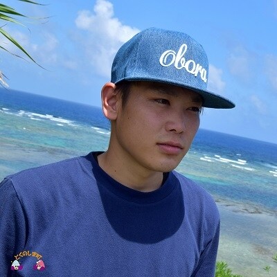 TOKUNOSHIMA発ブランド OBORAデニムキャップ(ダークブルー)