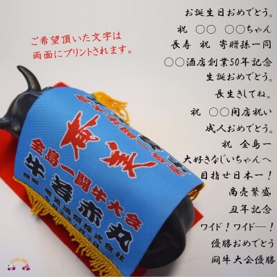 世界にひとつだけのオリジナルガウン付　本格黒糖焼酎　闘牛