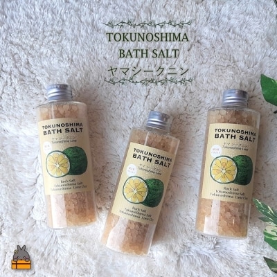 ～爽やかな柑橘系の香り～TOKUNOSHIMA BATHSALT(ヤマシークニン)3本