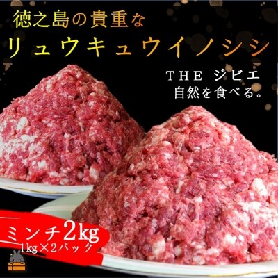 ～THEジビエ　自然を食べる。～リュウキュウイノシシ2kg(ミンチ)