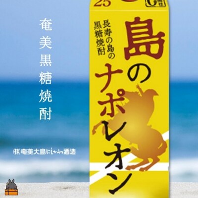 奄美本格黒糖焼酎パックギフト　島のナポレオン(1.8L×2本)