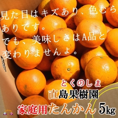 《今が旬!》【家庭用】徳之島直島果樹園さんの家庭用たんかん5kg