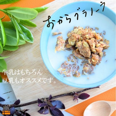 豆乳がオススメ!島の豆腐店が作ったおからグラノーラ(2袋)
