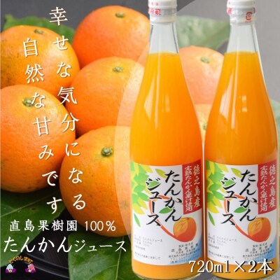 【2025年収穫!】完熟の幸せな甘み!徳之島たんかんジュース(2本)