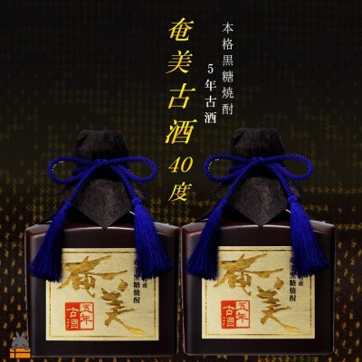 《蔵元直送便》黒糖焼酎 5年古酒 奄美古酒40度(720ml×2)