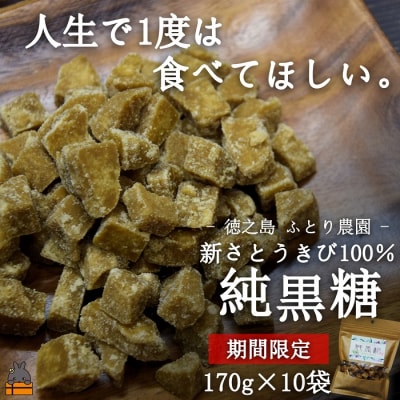 《期間限定受付》～人生で1度は食べてほしい～徳之島の純黒糖(10袋)